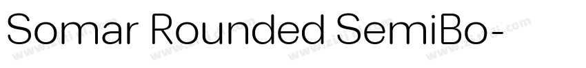 Somar Rounded SemiBo字体转换 Somar Rounded SemiBo字体转换